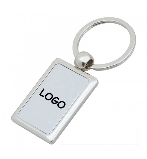 Rectangular Metal Keychain